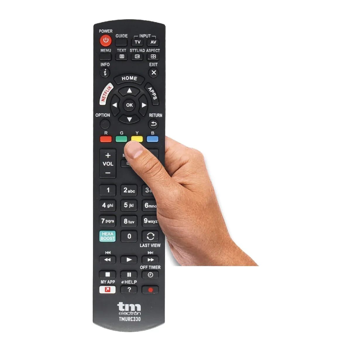 Panasonic Universal Remote Control TM Electron Black - Yestore