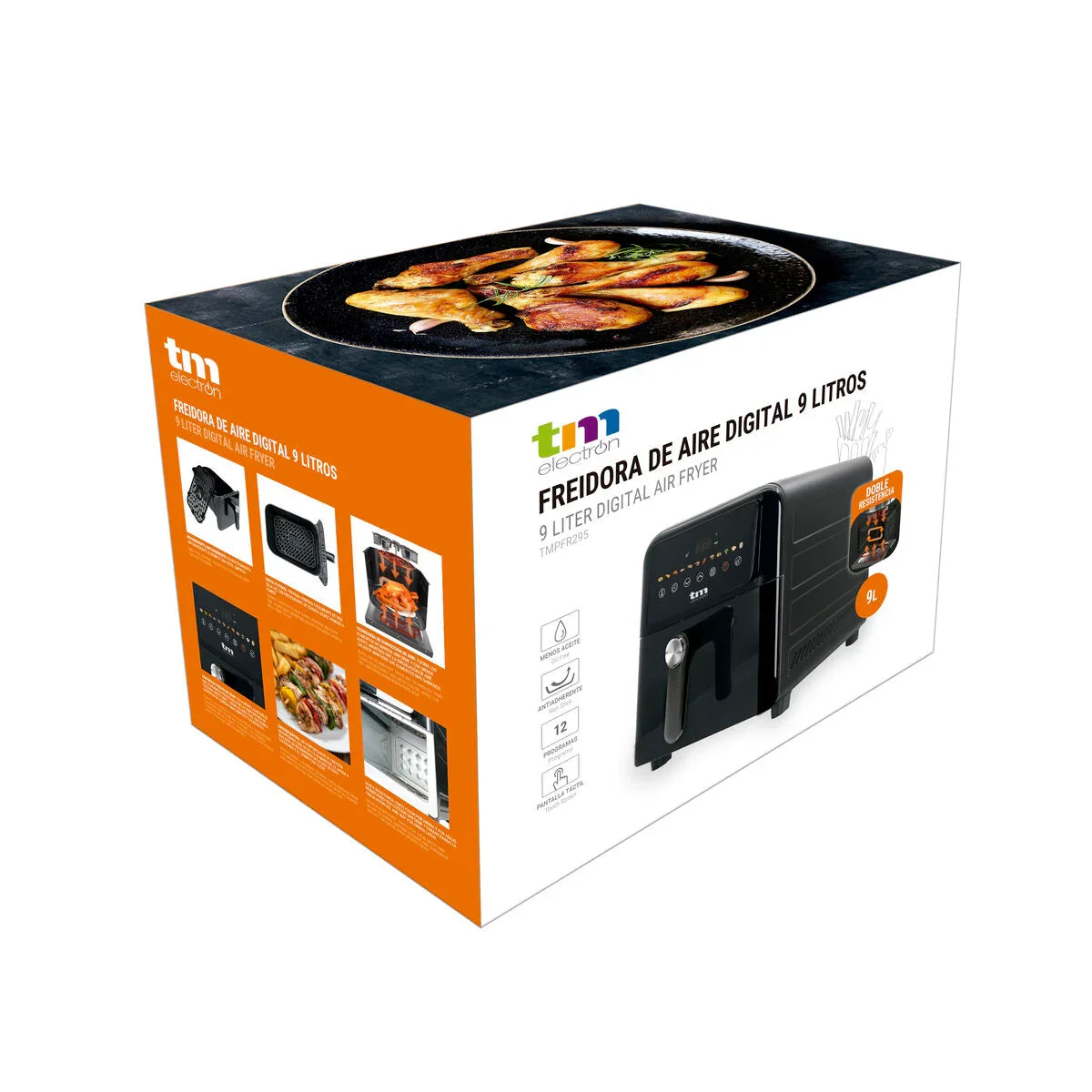 Friggitrice ad Aria TM Electron 2000 W 9 L Multifunzionale - Yestore
