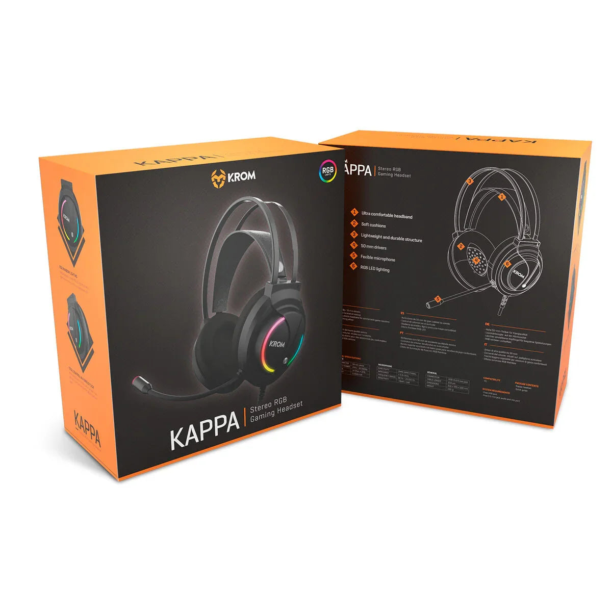 Auricolari con Microfono Gaming Krom NXKROMKAPPA - Yestore
