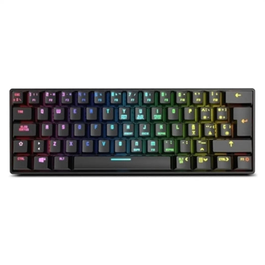 Tastiera per Giochi Krom Kluster Nero Qwerty in Spagnolo - Yestore