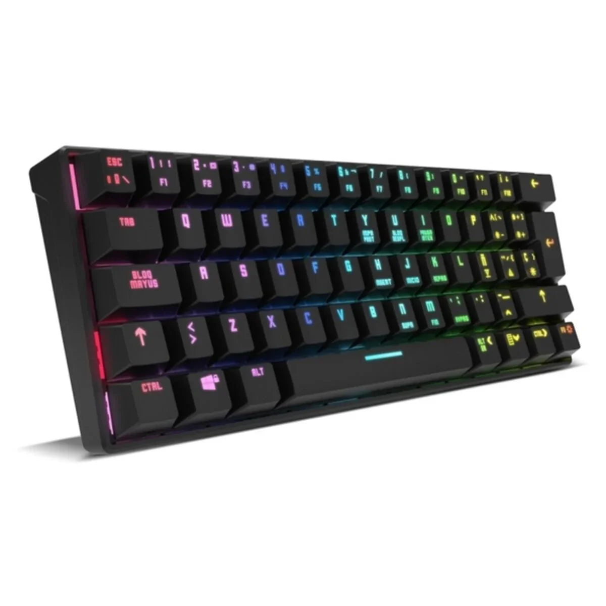 Tastiera per Giochi Krom Kluster Nero Qwerty in Spagnolo - Yestore