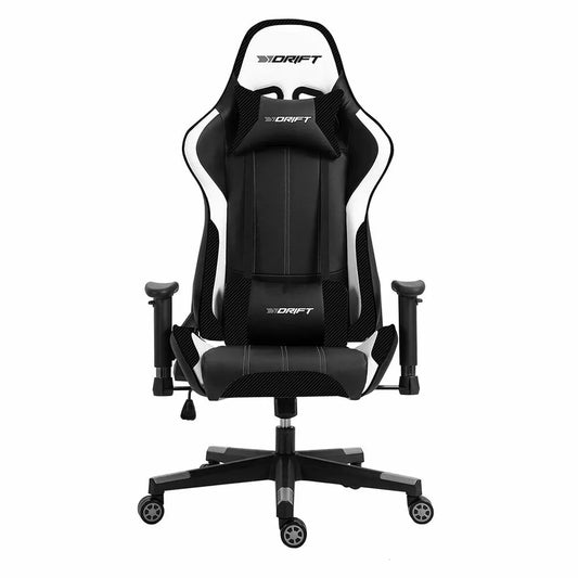 Sedia Gaming DRIFT DR175CARBON Bianco Nero - Yestore