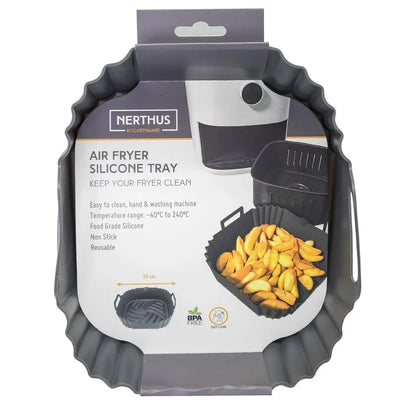 Reusable silicone tray for air fryer Vin Bouquet 20 cm - Yestore