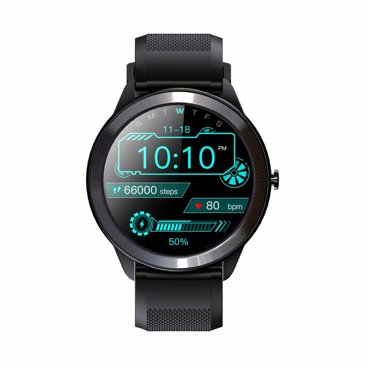 Smartwatch LEOTEC Wave Nero IPS 200 mAh Bluetooth 5.0 1,28" - Yestore