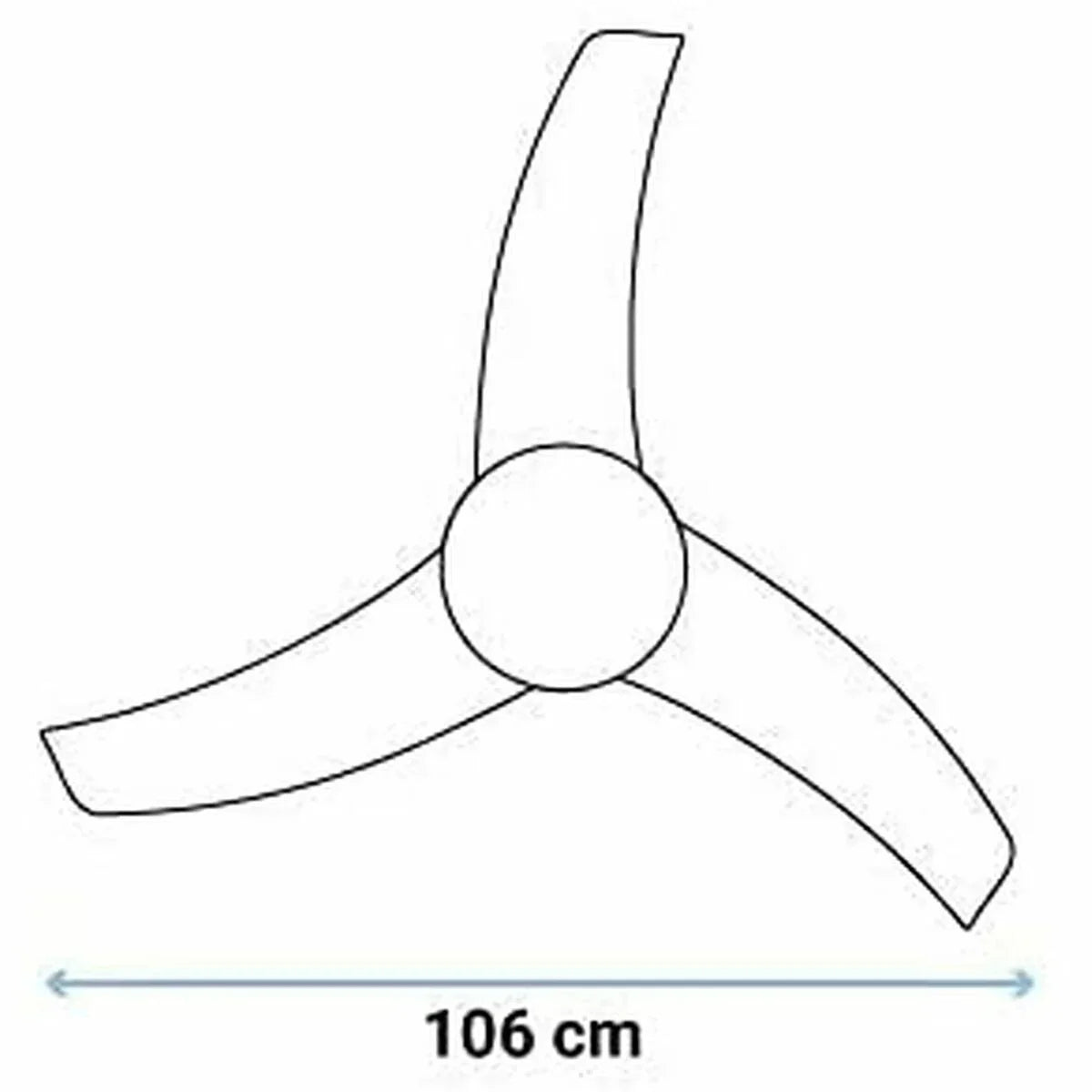Ventilatore da Soffitto Universal Blue MISTRAL 3042 60W (106 cm) - Yestore