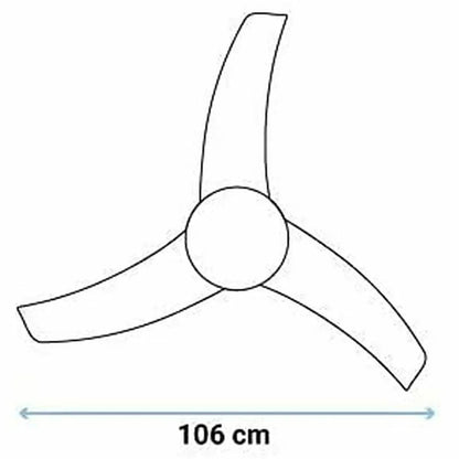 Ventilatore da Soffitto Universal Blue MISTRAL 3042 60W (106 cm) - Yestore