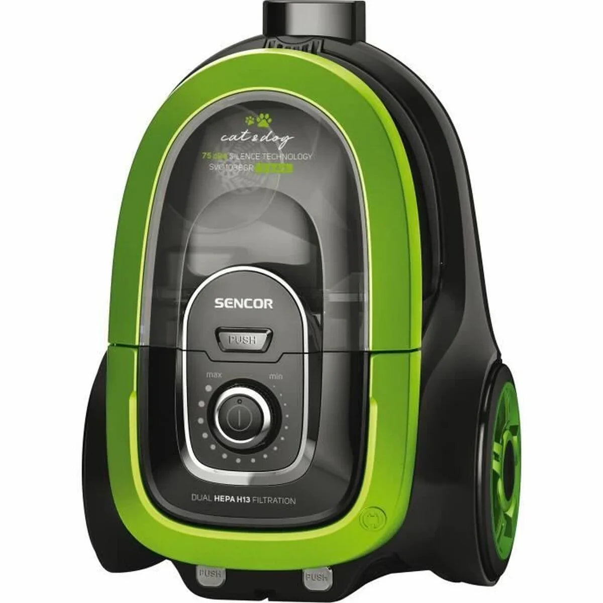 Aspirapolvere Sencor SVC 1038GR Nero Verde 750 W - Yestore