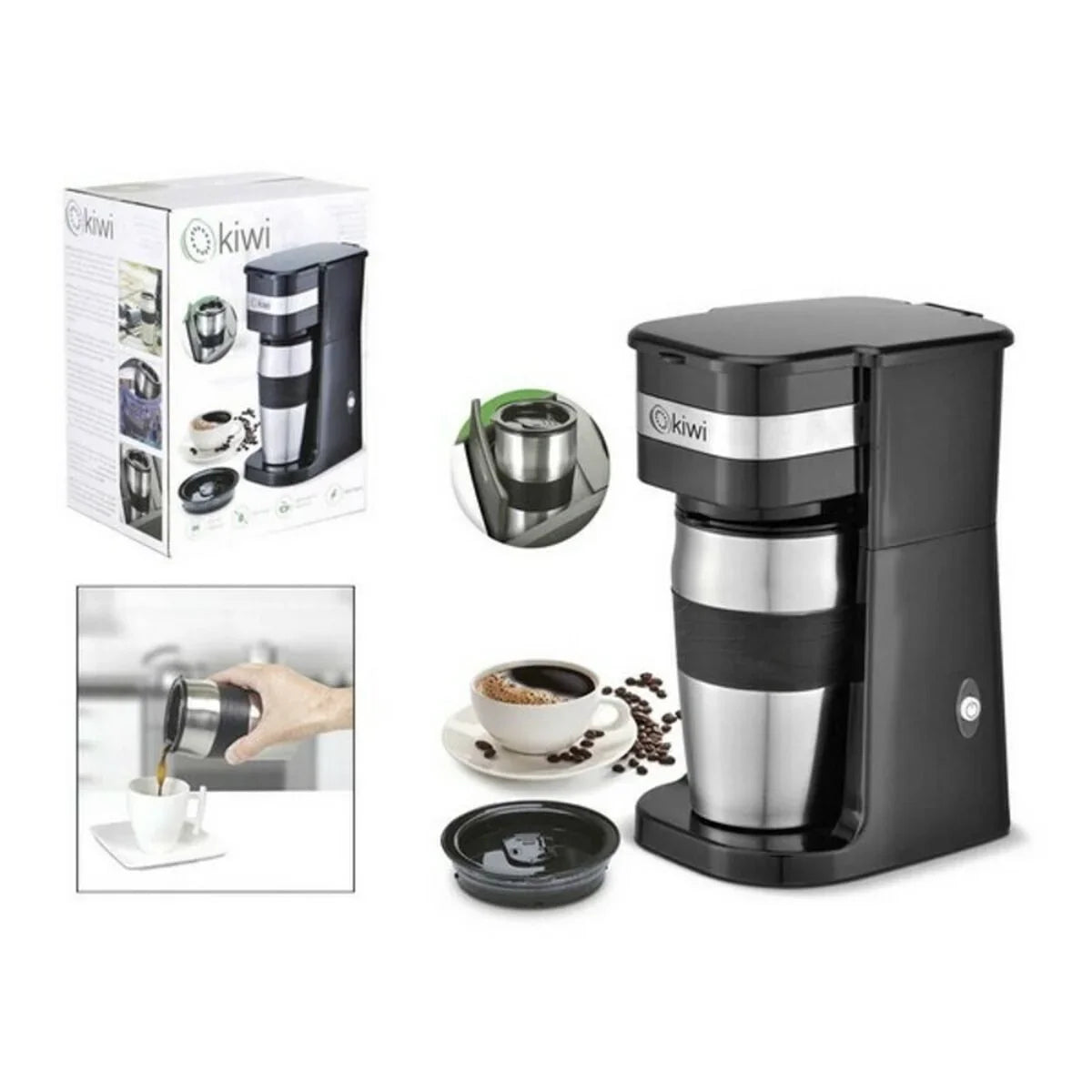 Coffee-maker Kiwi KCM-7505 420 ml 750W - Yestore