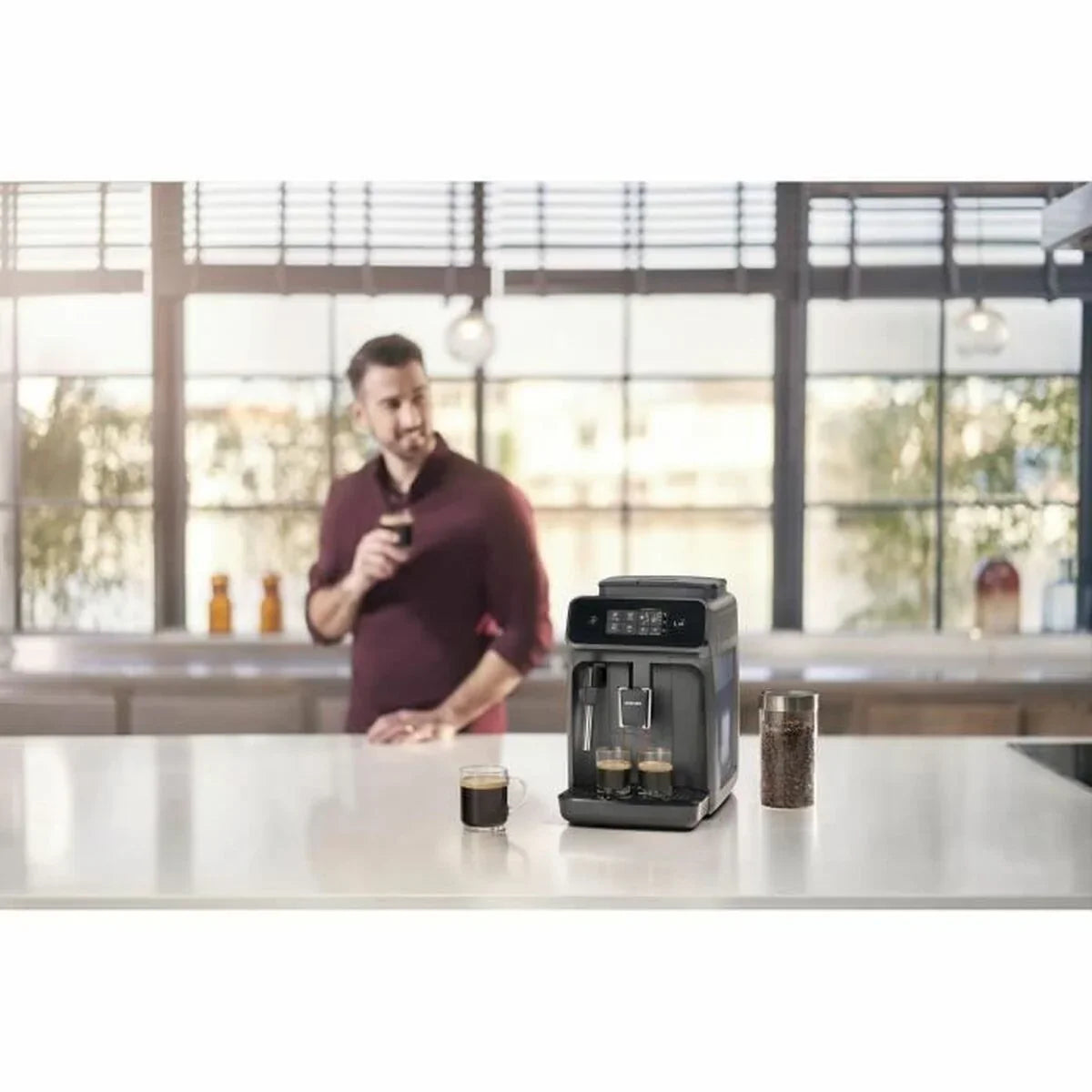 Caffettiera superautomatica Philips EP1224/00 Nero 1500 W 15 bar 1,8 L - Yestore