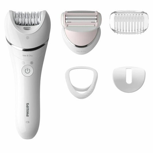 Epilatore Elettrico Philips BRE710/00 Bianco 15 V Testine x 4 - Yestore