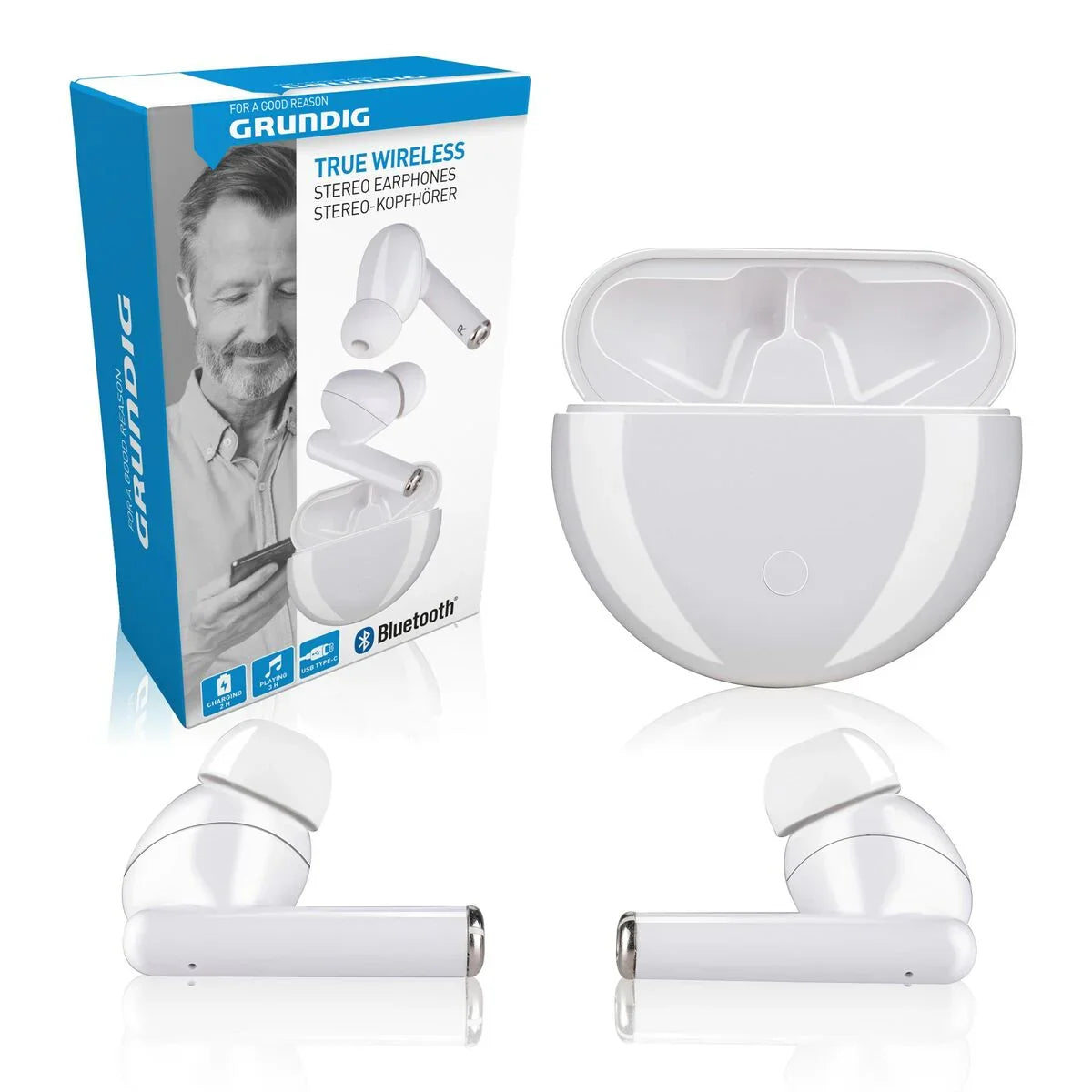 Auricolari Bluetooth con Microfono Grundig - Yestore