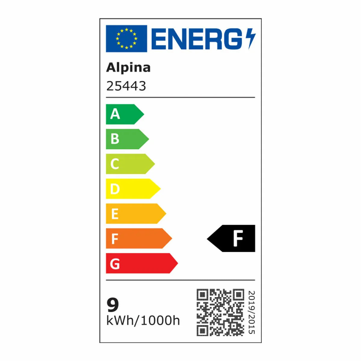 Lampadina Intelligente Alpina RGB Wi-Fi 9 W E27 2700-6500 K 806 lm - Yestore