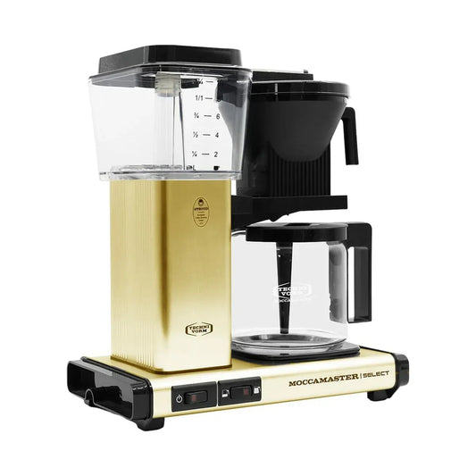 Caffettiera Americana Moccamaster KBG 741 AO Bianco Ottone 1,25 L - Yestore