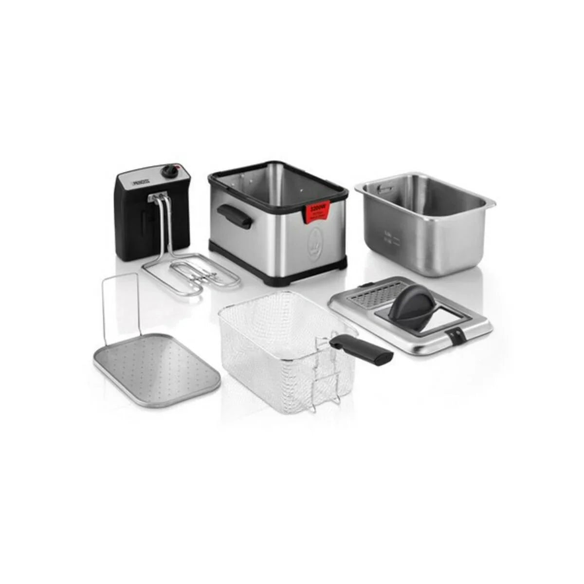 Friggitrice Princess 01.183001.01.050 3 L Nero Argentato - Yestore