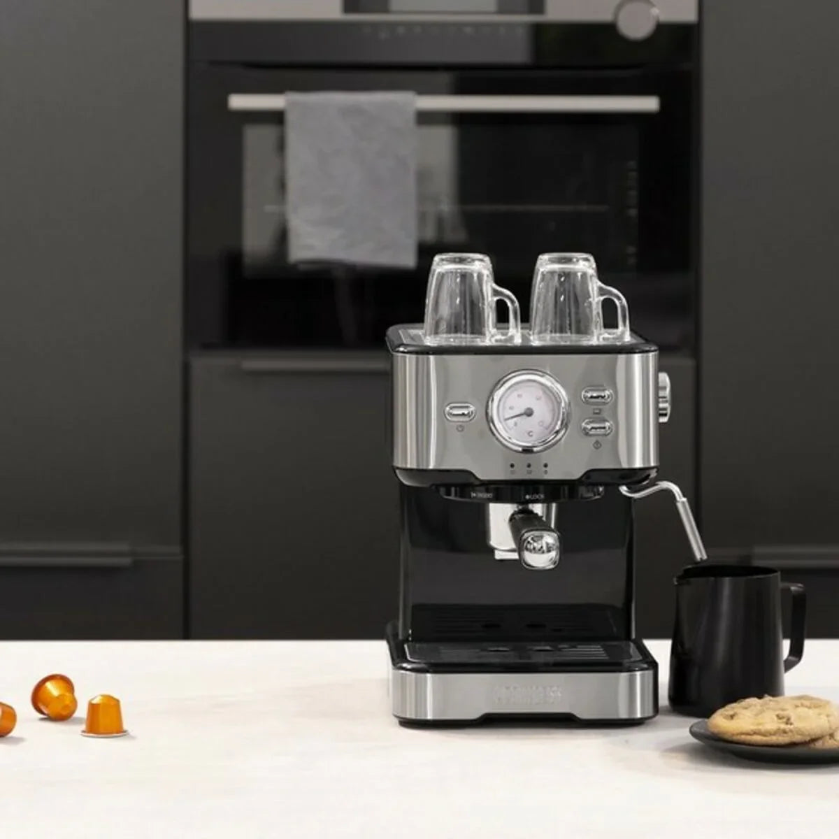 Caffettiera Express a Leva Princess 01.249412.01.001 Acciaio 1,5 L - Yestore