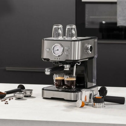 Caffettiera Express a Leva Princess 01.249412.01.001 Acciaio 1,5 L - Yestore