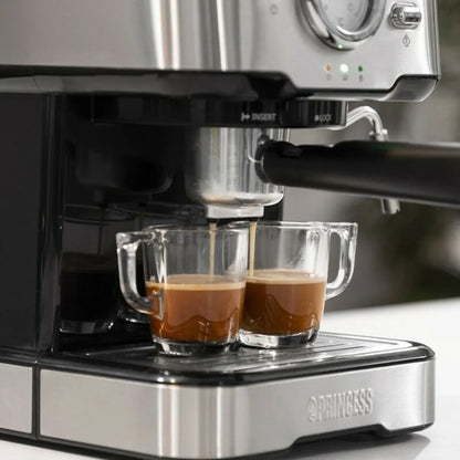 Caffettiera Express a Leva Princess 01.249412.01.001 Acciaio 1,5 L - Yestore