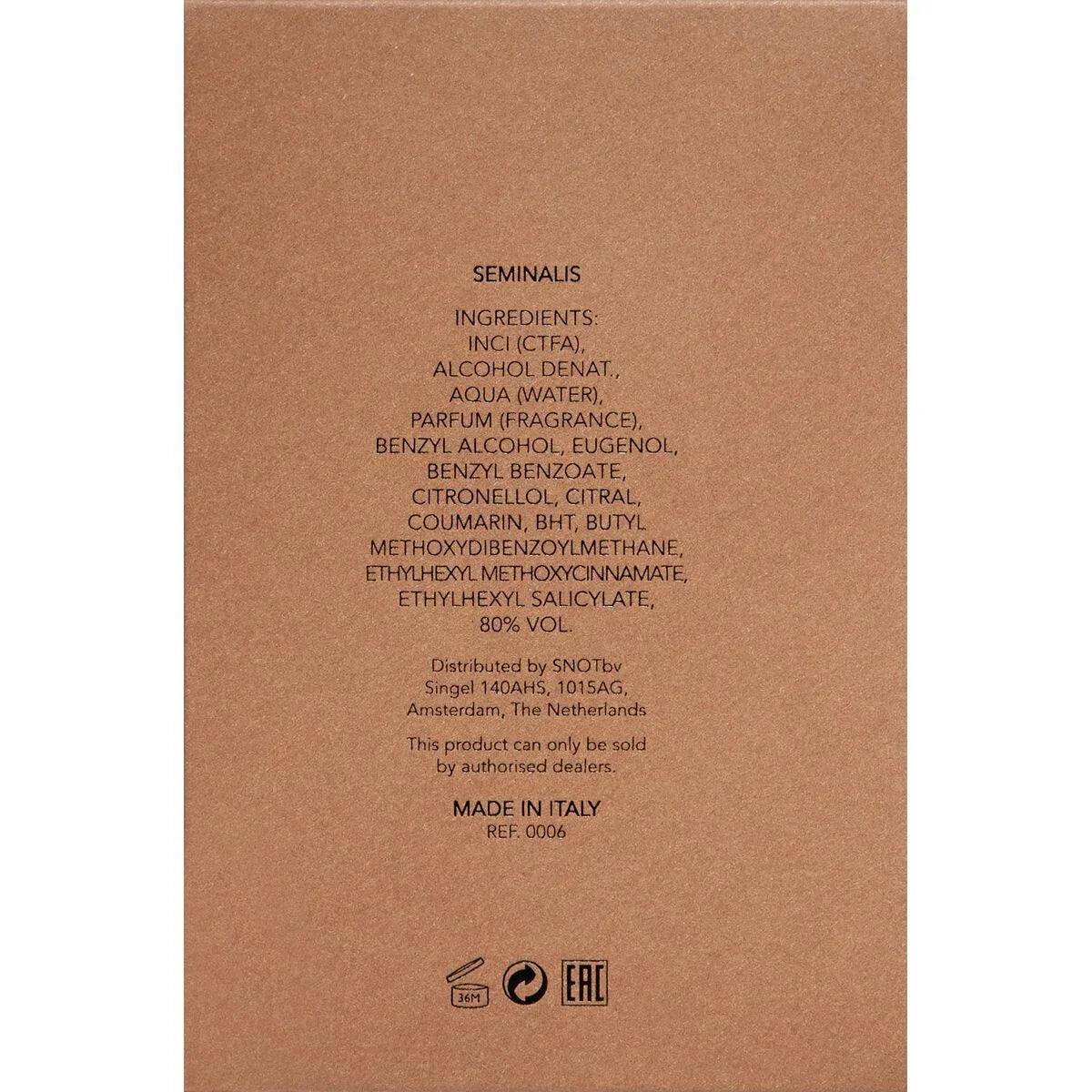 Profumo Unisex Orto Parisi SEMINALIS 50 ml Seminalis - Yestore