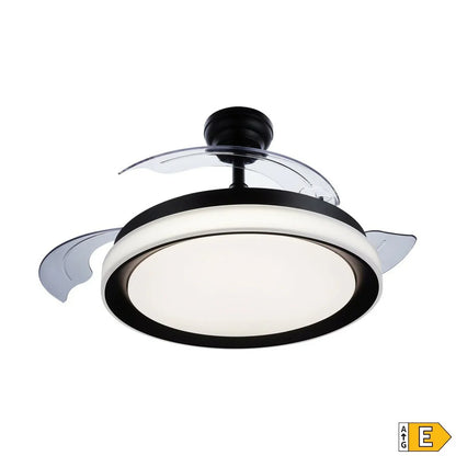 Ventilatore da Soffitto con Luce Philips Atlas Nero 35 W 28 W 4500 Lm (2700 K) - Yestore