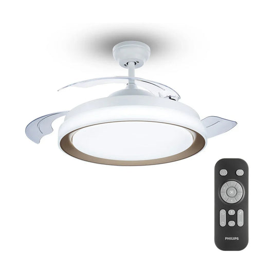 Ventilatore da Soffitto con Luce Philips Atlas Dorato 35 W 28 W 4500 Lm (2700 K) - Yestore