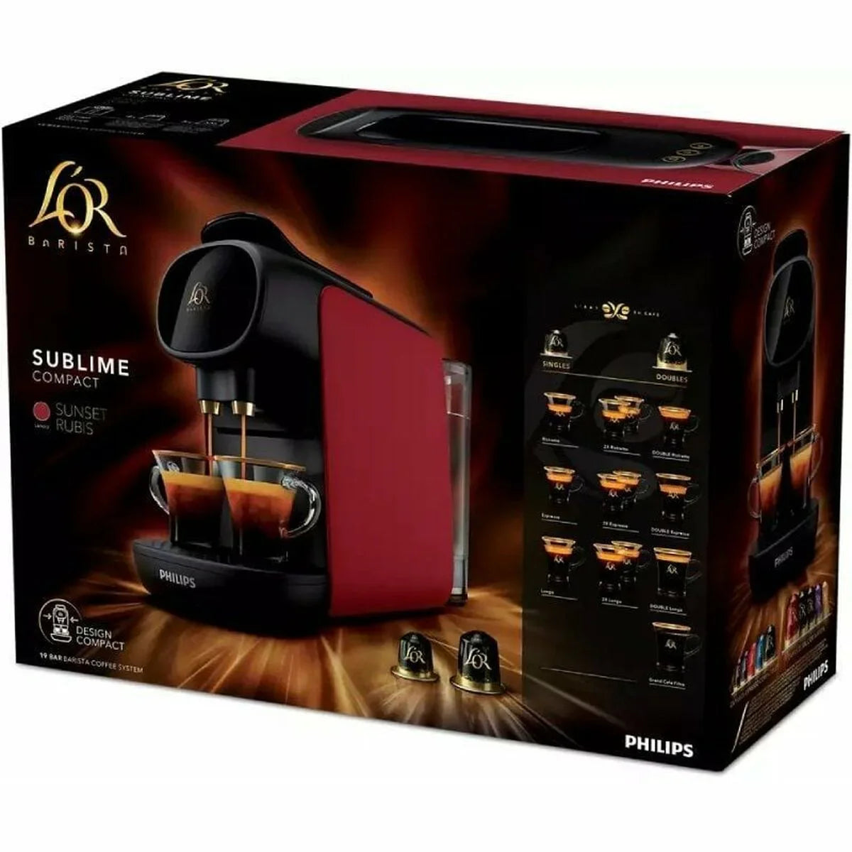 Caffettiera con Capsule Philips L'Or Barista Sublime LM9012 1450 W - Yestore