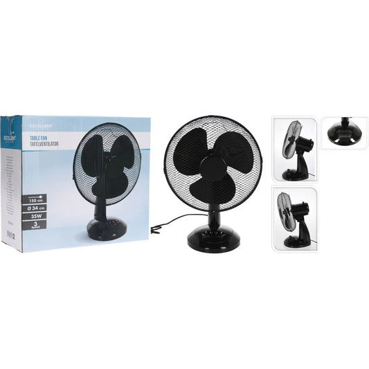 Ventilatore da Tavolo Excellent Electrics EL9000230 Nero - Yestore