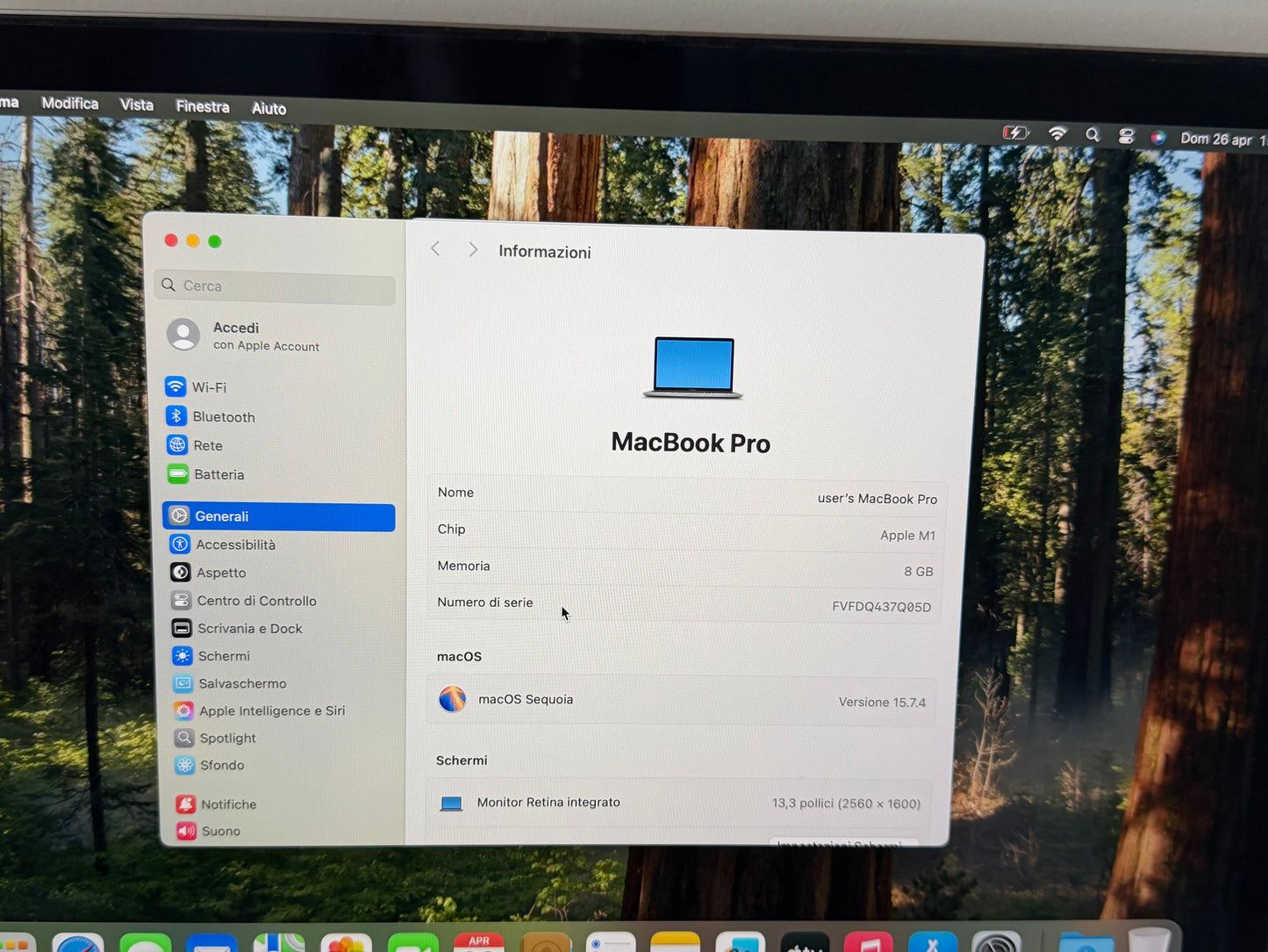 MacBook Pro 13" M1 2020 | 8GB RAM | 256GB SSD | 8-Core GPU | Touch Bar | Grigio