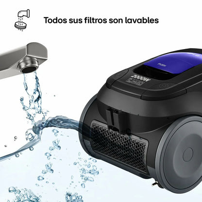 Aspirapolvere senza Sacchetto LG VK8506NHAG Rosso 650 W - Yestore