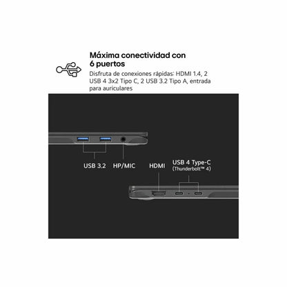 Laptop LG 14Z90RU-G.AA55B 14" i5-1334U 16 GB RAM 512 GB 512 GB SSD Qwerty in Spagnolo - Yestore