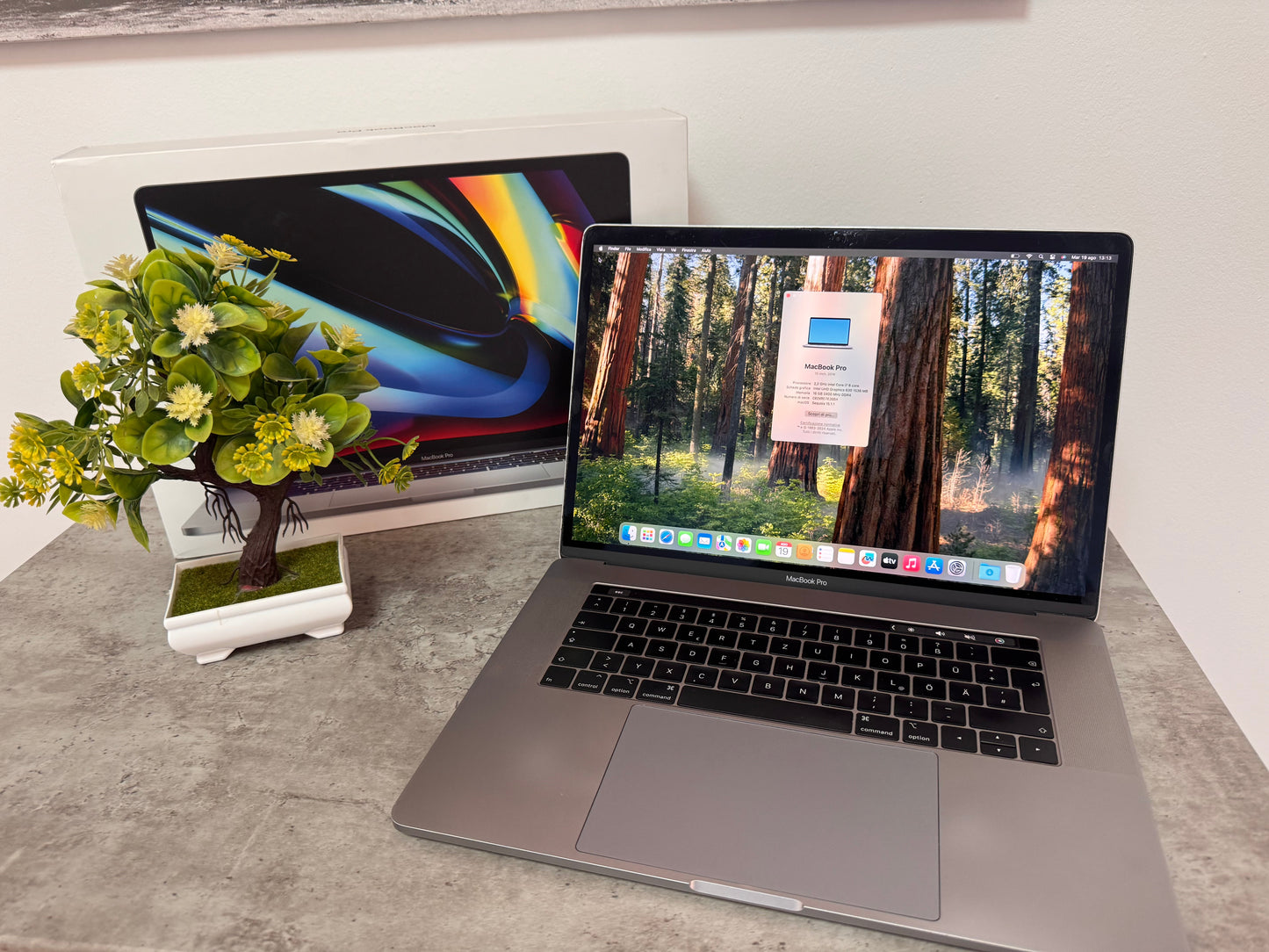 MacBook Pro 15" 2018 | i7 | 16GB RAM | 256GB SSD | AMD 555X | Grigio