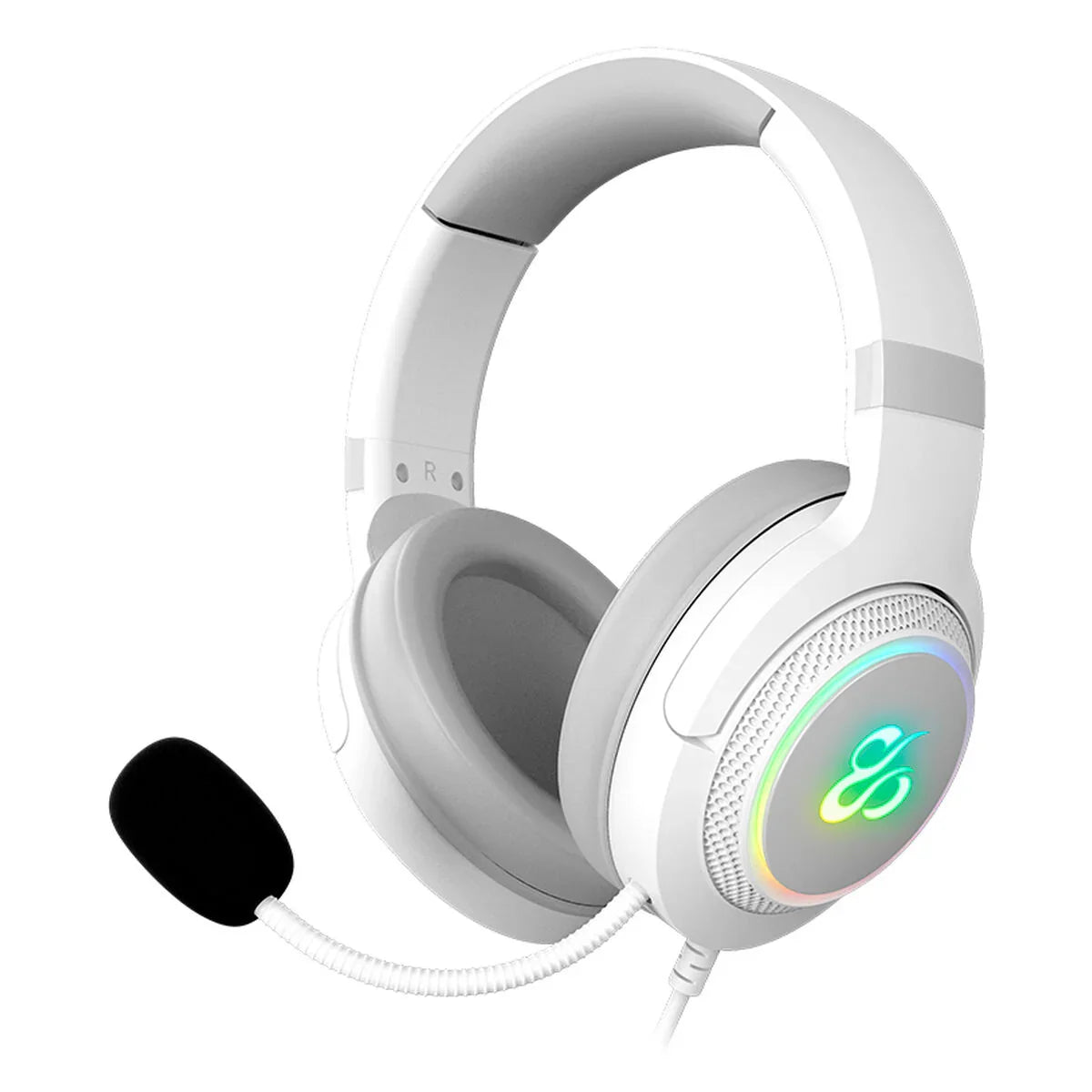 Headphones with Microphone Newskill NS-HS-SOBEK-71-IV White - Yestore