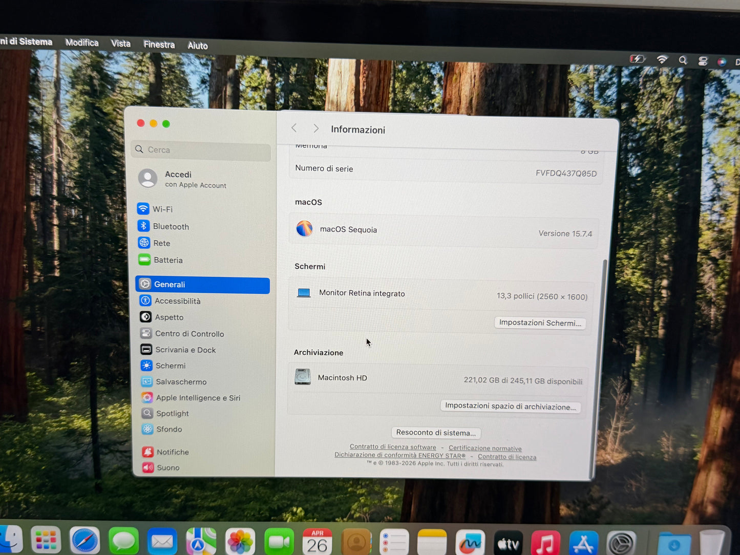 MacBook Pro 13" M1 2020 | 8GB RAM | 256GB SSD | 8-Core GPU | Touch Bar | Grigio