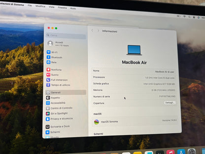 MacBook Air 13" 2019 | i5 | 8GB RAM | 128GB SSD | Intel 617 | Grigio