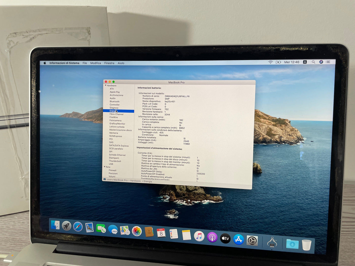 MacBook Pro 15" 2015 | i7 | 16GB RAM | 256GB SSD | Iris Pro | Argento