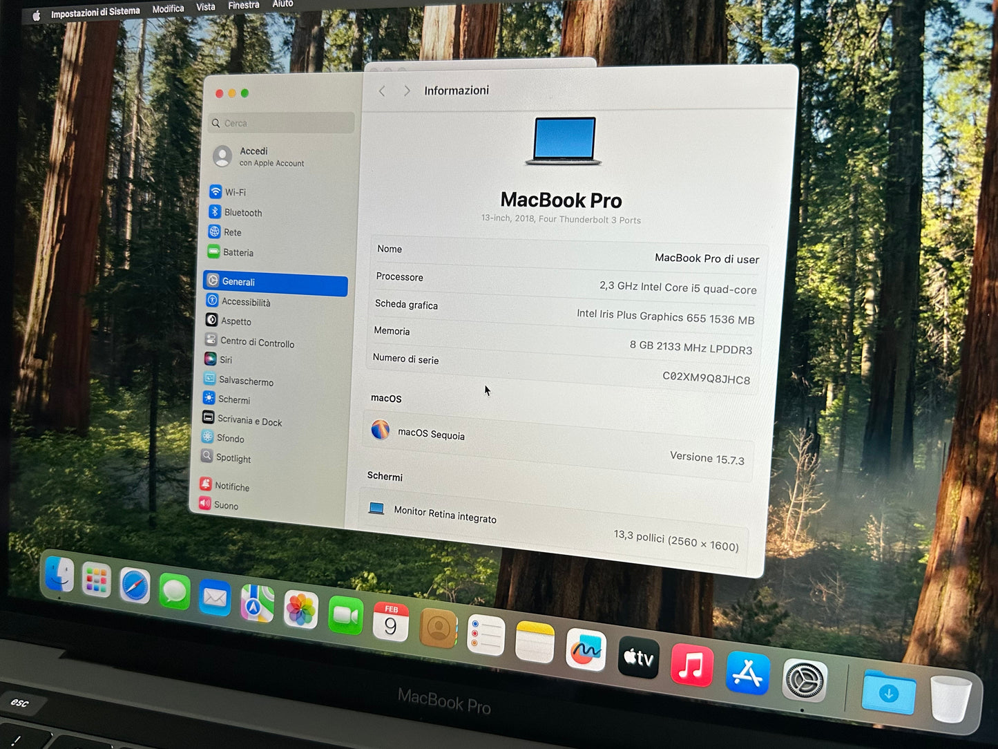 MacBook Pro 13" 2018 | i5 | 8GB RAM | 256GB SSD | Touch Bar | Grigio