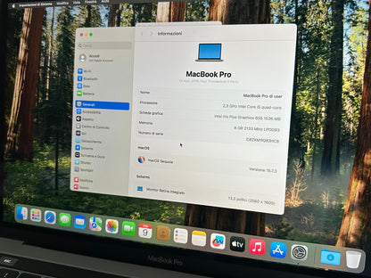 MacBook Pro 13" 2018 | i5 | 8GB RAM | 256GB SSD | Touch Bar | Grigio