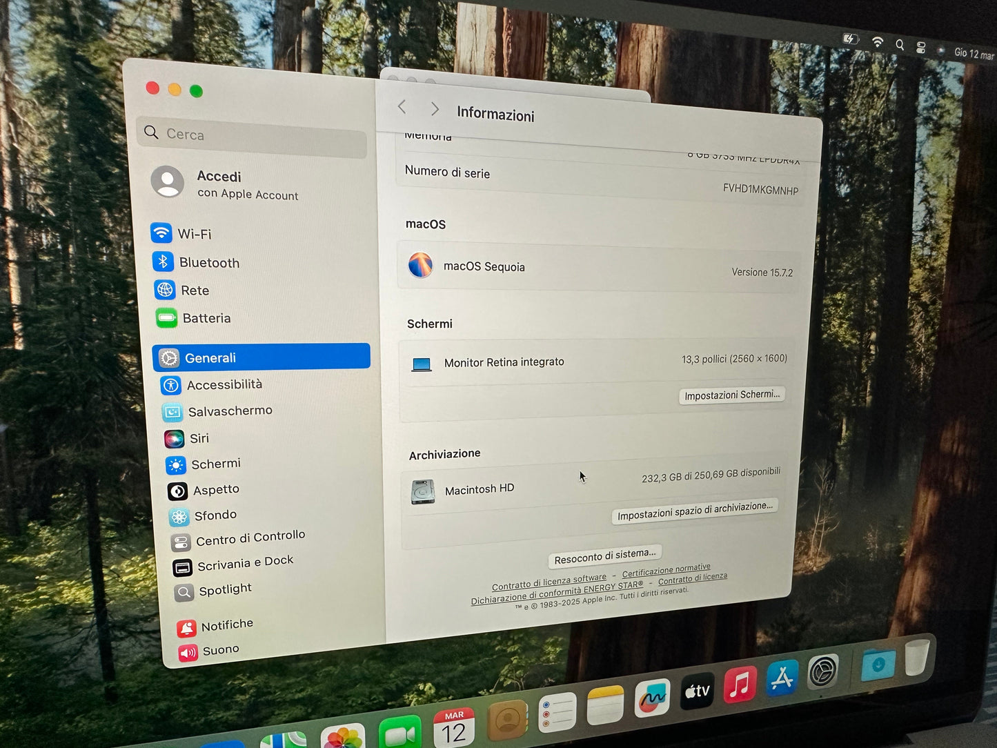 MacBook Air 13" 2020 | i5 | 8GB RAM | 256GB SSD | Intel Iris | Grigio