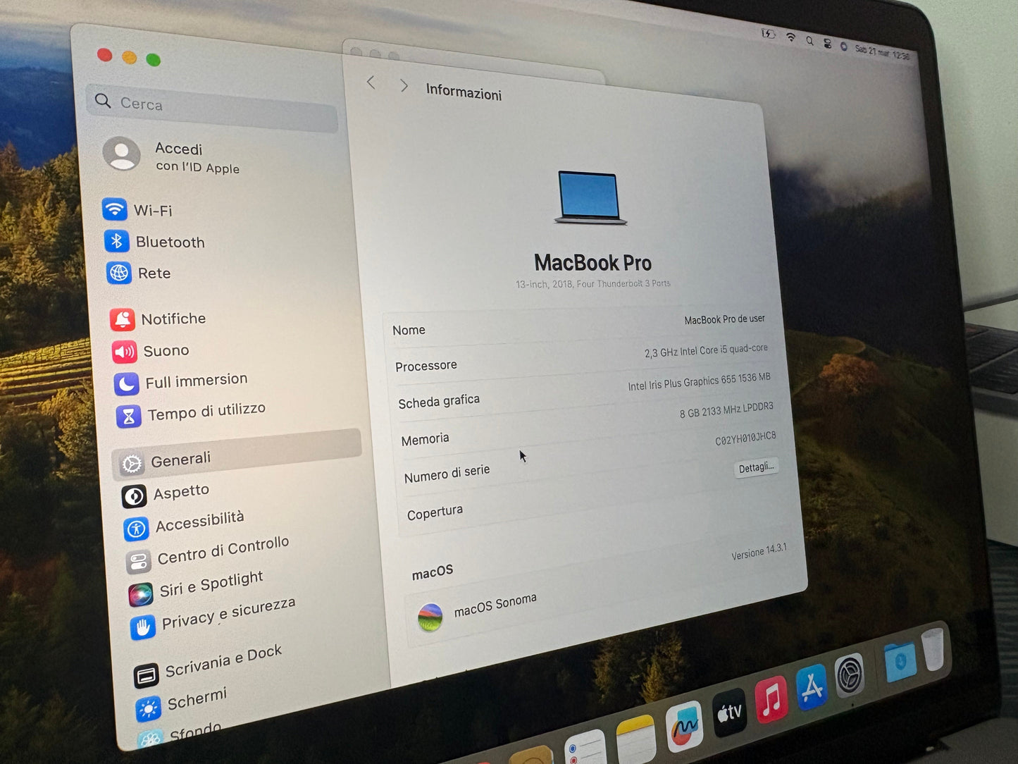MacBook Pro 13" 2018 | i5 | 8GB RAM | 256GB SSD | Touch Bar | Grigio