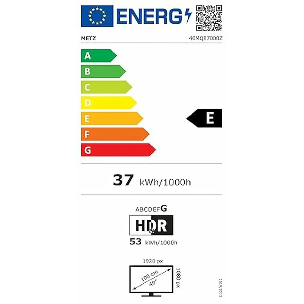 Smart TV Metz 40MQE7000Z Full HD 40" LED QLED - Yestore