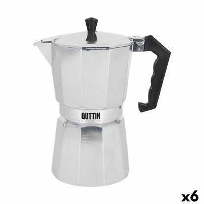 Caffettiera Italiana Quttin Alluminio 12 Tazze (6 Unità) - Yestore