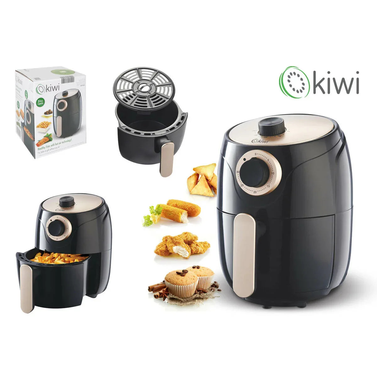 Friggitrice ad Aria Kiwi 1000 W 2L - Yestore