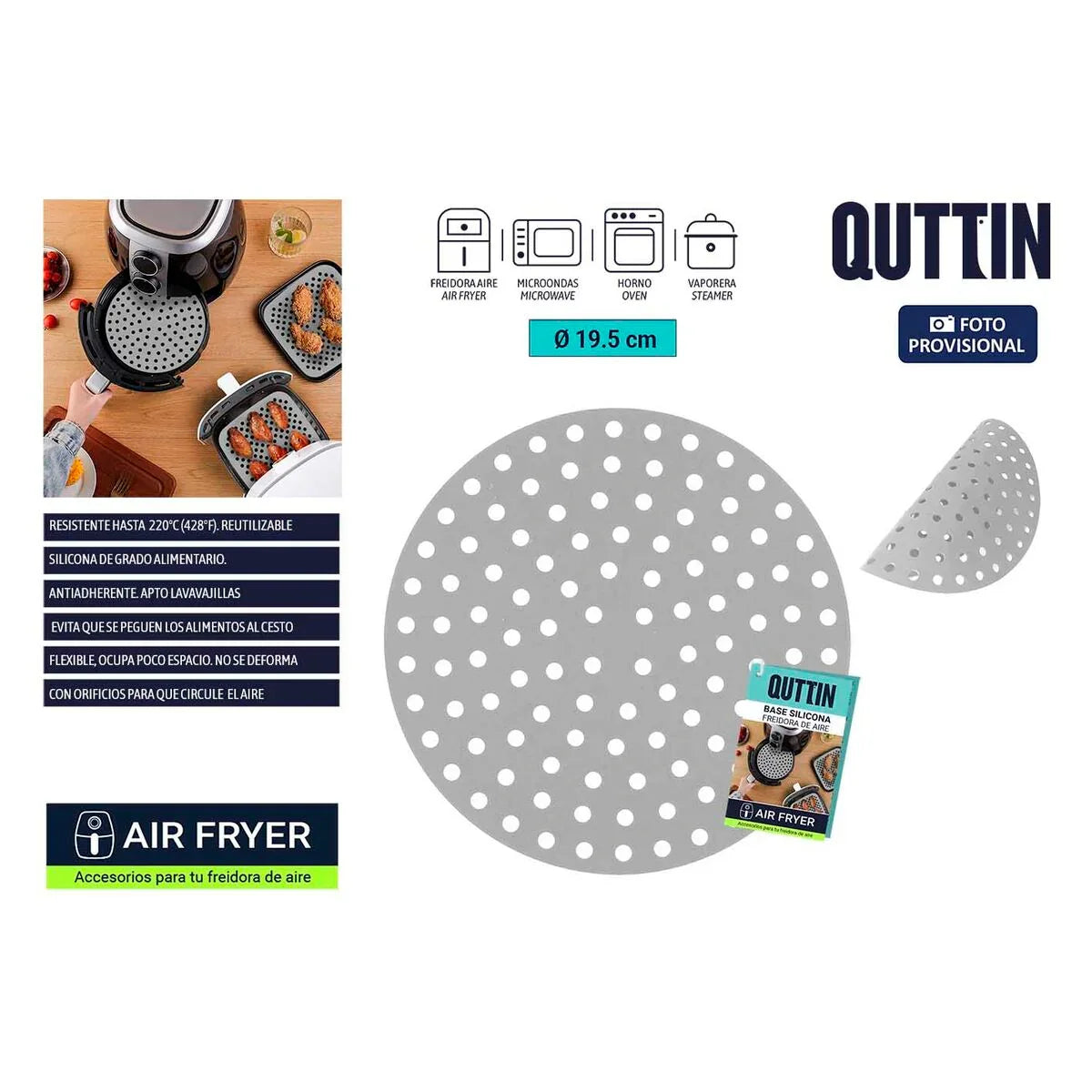 Cuscinetto per friggitrice ad aria Quttin - Yestore