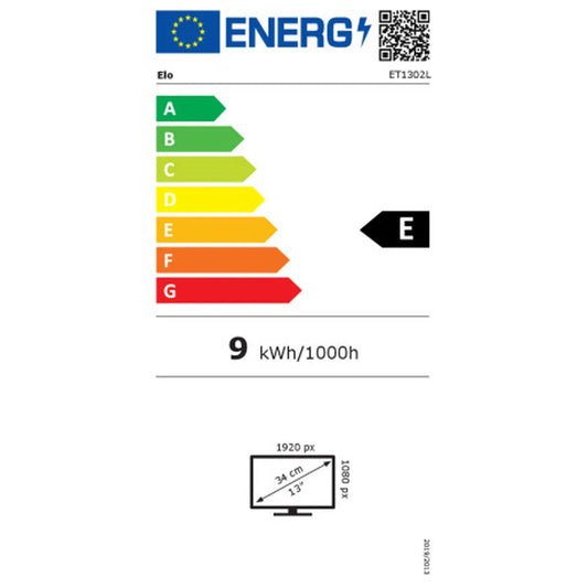 Monitor Elo Touch Systems E683595 Full HD 13,3" 50-60 Hz - Yestore