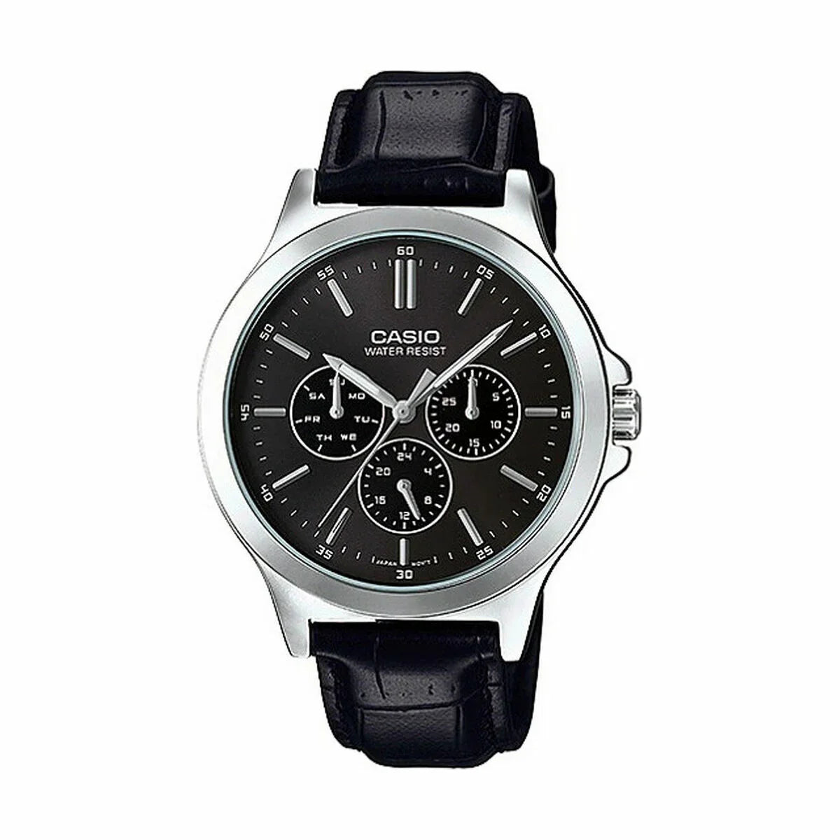 Orologio Uomo Casio MULTIFUNCTION BLACK, LEATHER Nero (Ø 41,5 mm) (Ø 40 mm) - Yestore
