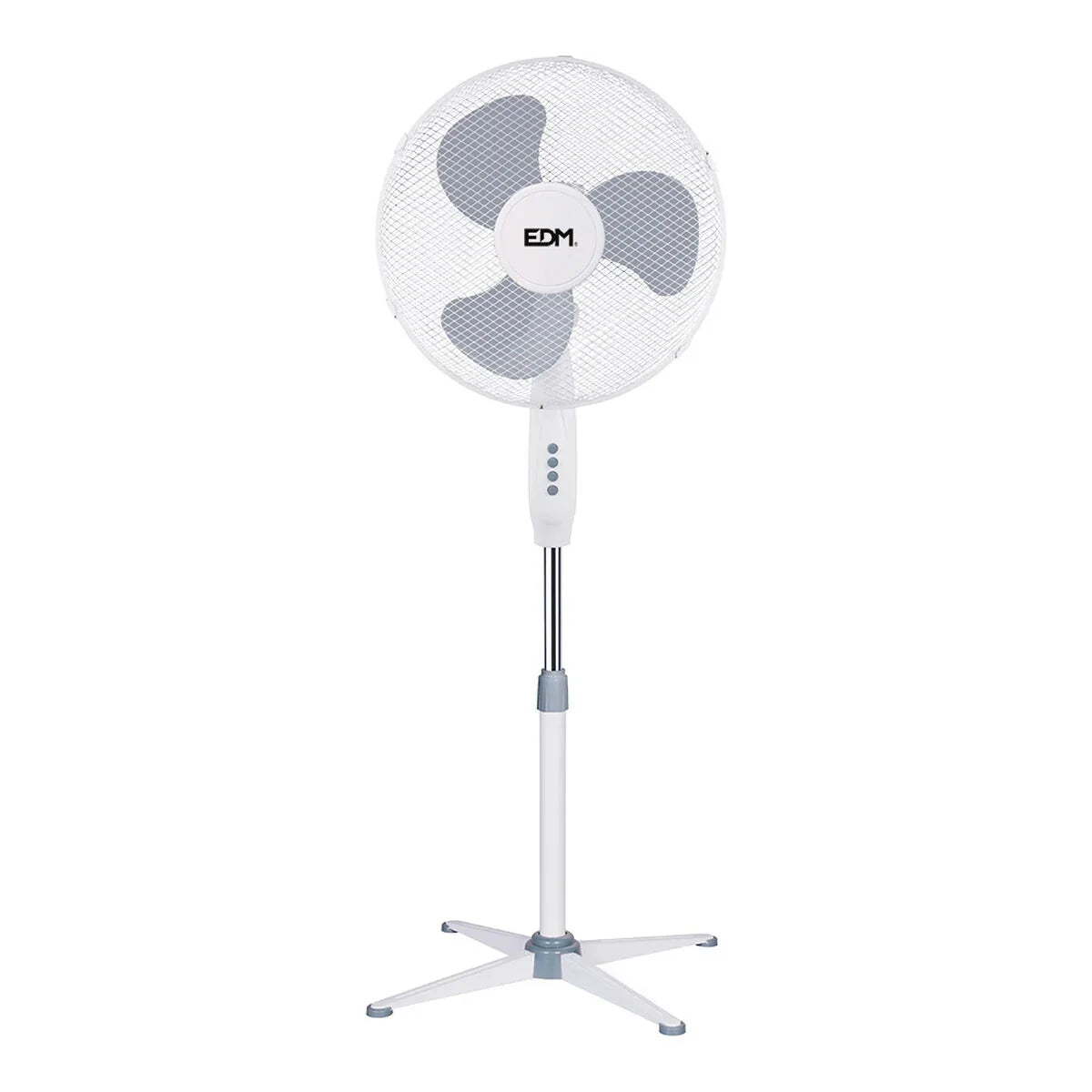 Ventilatore a Piantana EDM 33500 Bianco Grigio 45 W - Yestore