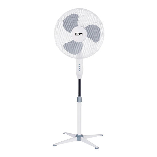 Ventilatore a Piantana EDM 33500 Bianco Grigio 45 W - Yestore