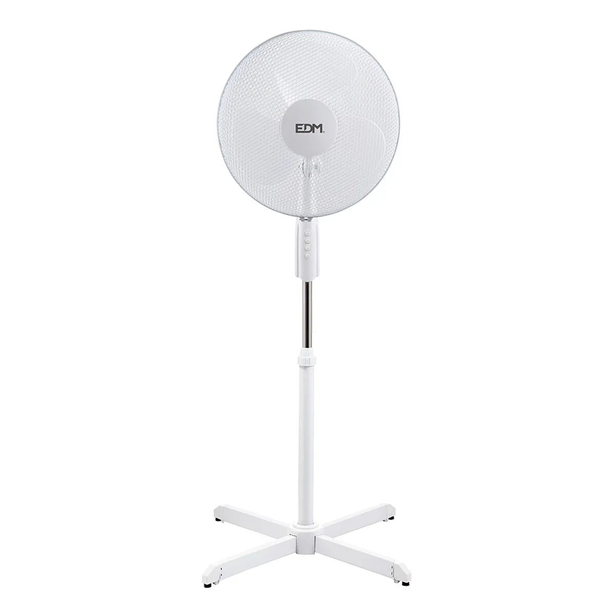 Ventilatore a Piantana EDM 33910 Bianco 45 W 50 W 55 W - Yestore