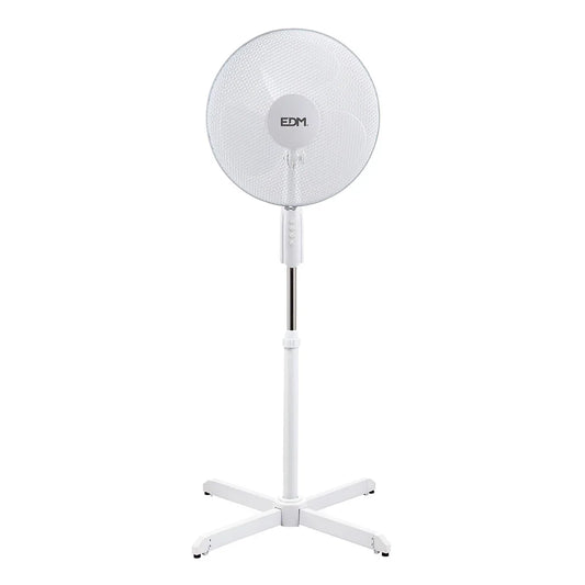 Ventilatore a Piantana EDM 33910 Bianco 45 W 50 W 55 W - Yestore