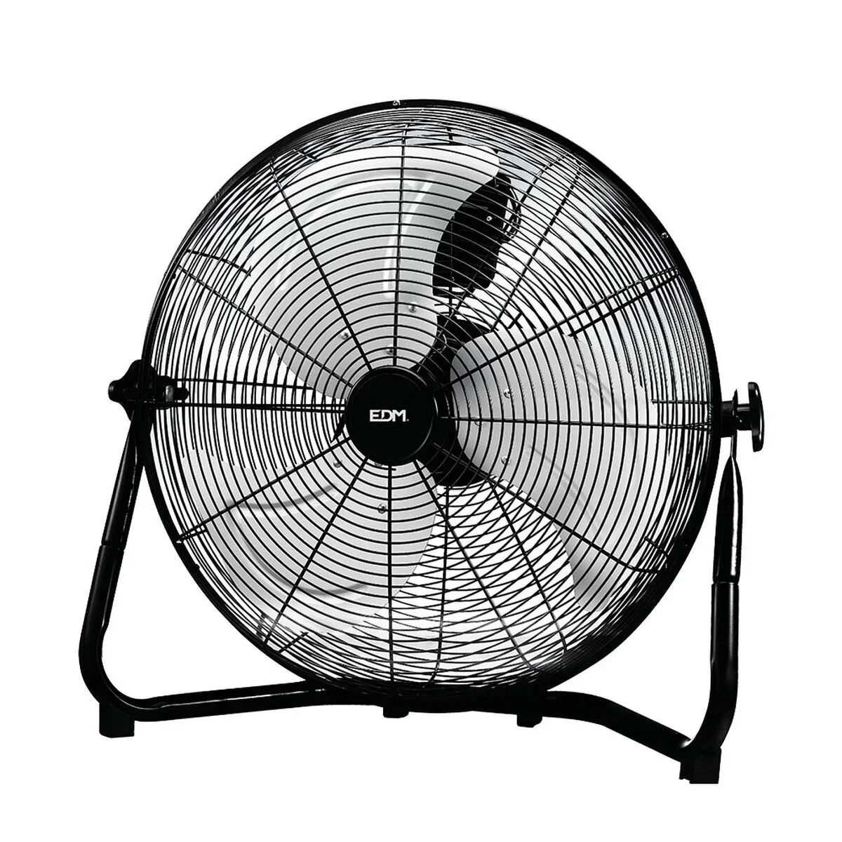 Ventilatore da Terra EDM industriale Ø 50 x 58 cm Nero 130 W - Yestore