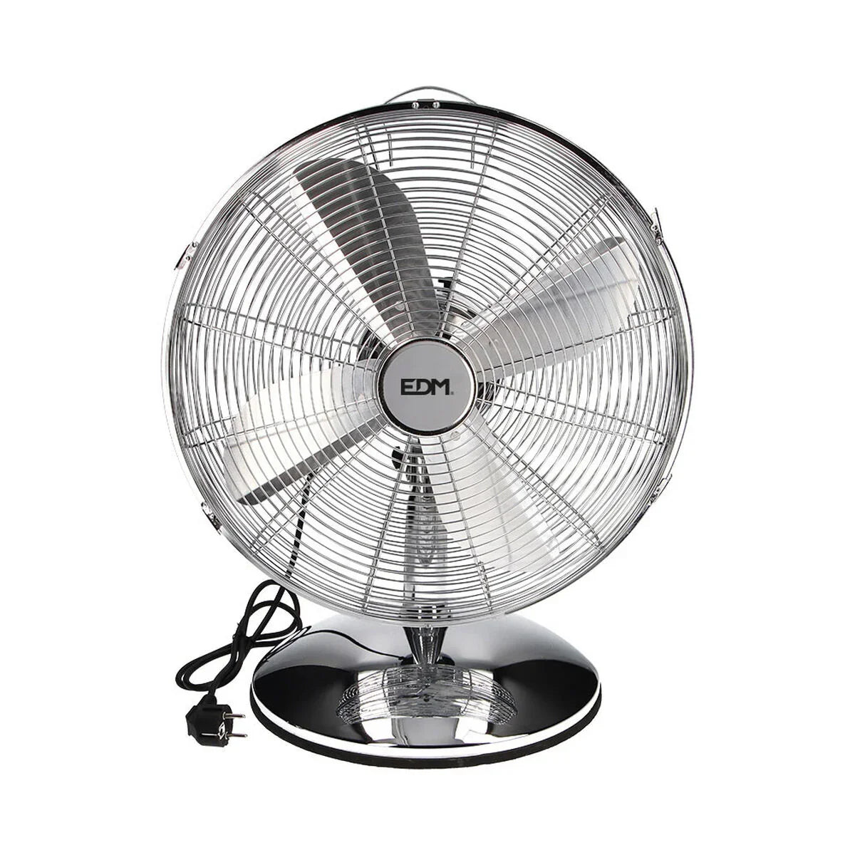 Ventilatore da Tavolo EDM Argentato 60 W Ø 40 x 55 cm - Yestore